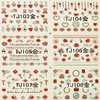 TJ097-108 3D Gold Love Nail Art Sticker 