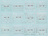 HBJY169-180 3D Silver Nail Art Sticker 
