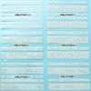 HBJY001-006 White Lace Nail Art Sticker 