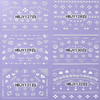 HBJY121-132 3D White Animals Nail Art Sticker 