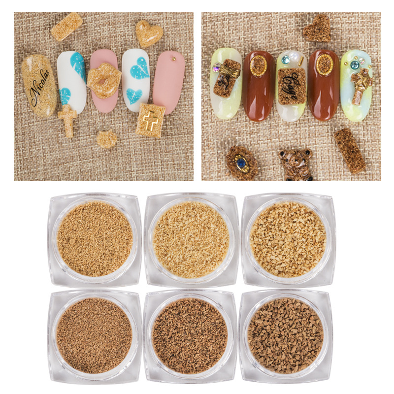 Cork Powder Nail Decoration