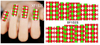XF1522-1527 Lattice Water Nail Sticker