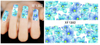 XF1378-1383 Butterfly Flower Water Nail Sticker