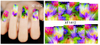 XF1408-1413 Flower Water Nail Sticker