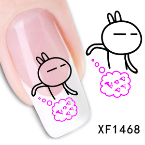 XF1468-1473 Cartoon And Animal Water Nail Sticker