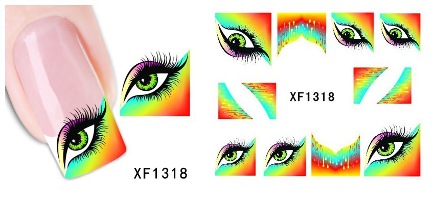 XF1313-1318 Water Nail Sticker