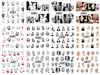 A481-492 Lady Water Nail Sticker