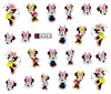 A361-366 Mickey Minnie Water Nail Sticker