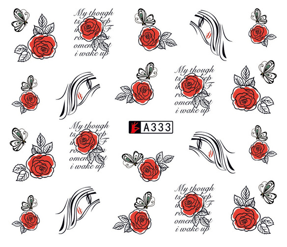 A331-336 Fashion Water Nail Sticker