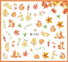 M+702-710 Autumn Leaves Water Nail Sticker 