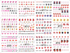 A709-720 Lip Water Nail Sticker