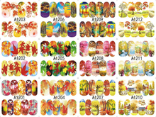 A1201-1212 Maple Leaf Water Nail Sticker