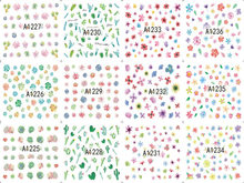 A1225-1236 Plant Water Nail Sticker