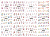 A781-792 Hellokitty Water Nail Sticker