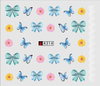 A313-318 Flowers And Butterflies Water Nail Sticker