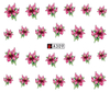 A307-312 Flower Water Nail Sticker