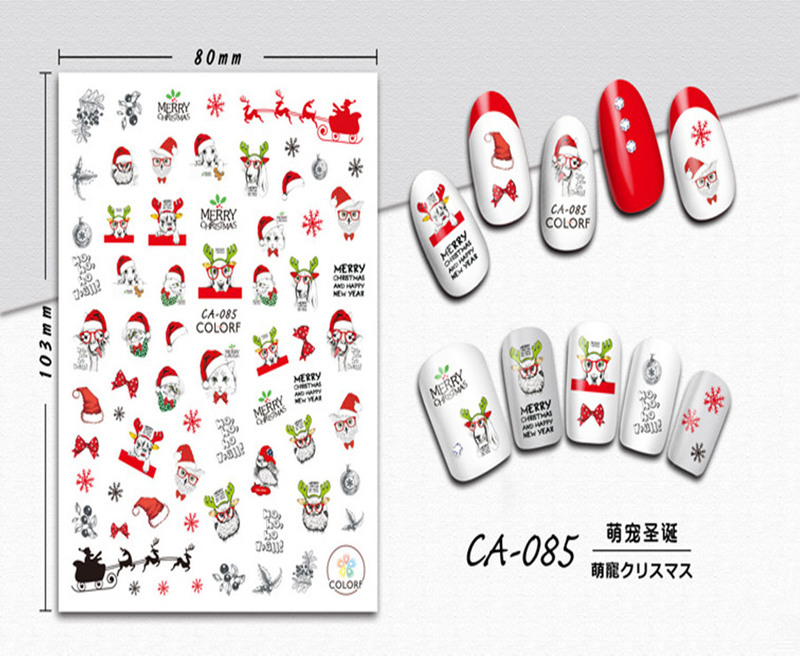 CA-085 3D Spoil Christmas Nail Sticker