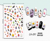 CA-091 3D Devil Feast Nail Sticker