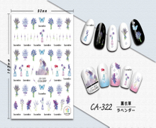 CA-322 3D Lavender Nail Sticker