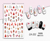 CA-335 3D Hand Painted Christmas Nail Sticker
