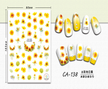 CA-138 3D Sunflower Nail Sticker
