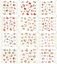 YB277-288 Christmas Water Nail Sticker (big)
