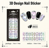 SN001-012 Rainbow Nail Sticker