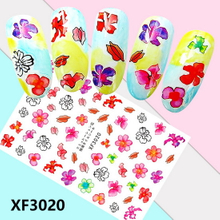 XF3020 3D Self Adhesive Flower Nail Art Sticker 