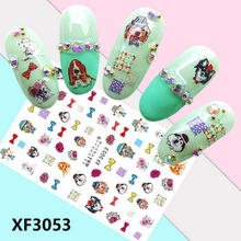 XF3053 3D Self Adhesive Dog Nail Sticker 