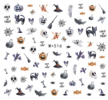 M+513-521 Halloween Water Nail Sticker 