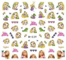 M+538-543 Princess Water Nail Sticker 