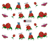 A205-210 Flower Water Nail Sticker