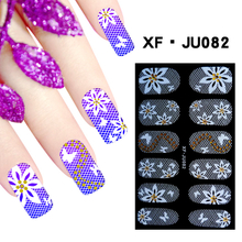 JU082 Full Cover Lace Nail Polish Sticker 