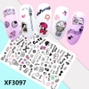 XF3097 3D Self Adhesive Fashion Nail Sticker 