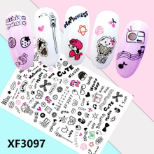 XF3097 3D Self Adhesive Fashion Nail Sticker 