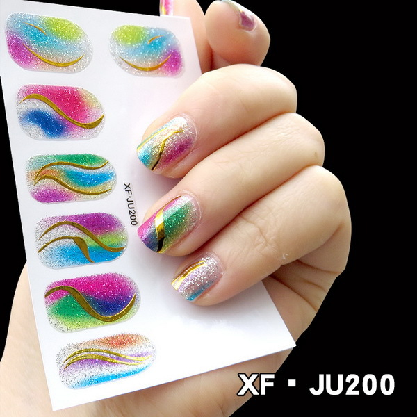 JU200 Full Cover Nail Polish Sticker 