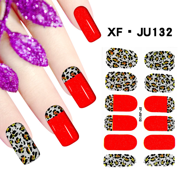 JU132 Full Cover Nail Polish Sticker 