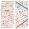LY171-172 Thin 3D Cartoon Nail Sticker