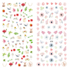 LY075-076 Thin 3D Plant Nail Art Sticker