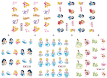 Snow White Water Nail Sticker Nail Decal