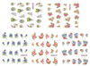 Flower Water Nail Sticker Nail Decal