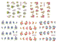 Flower Water Nail Sticker Nail Decal