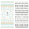 XH009-010 3D Deer Snowflake Christmas Nail Art Sticker
