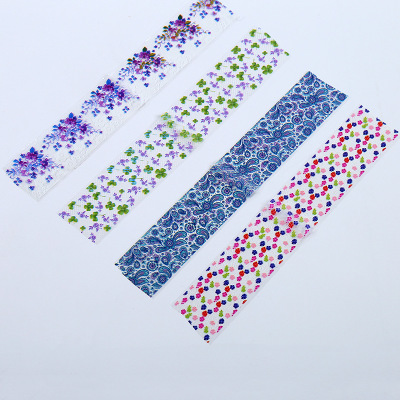Nail Beautiful Flower Transfer Foil Sticker Set