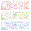HOT055-057 Four-leaf Clover Water Nail Sticker