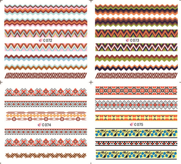 C072-075 Water Nail Sticker