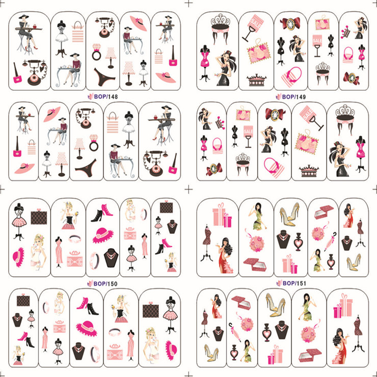 Water Nail Sticker(Single Or 4 in 1)