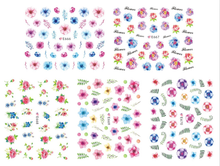 E666-676 3D Flower Simulation Nail Art Sticker
