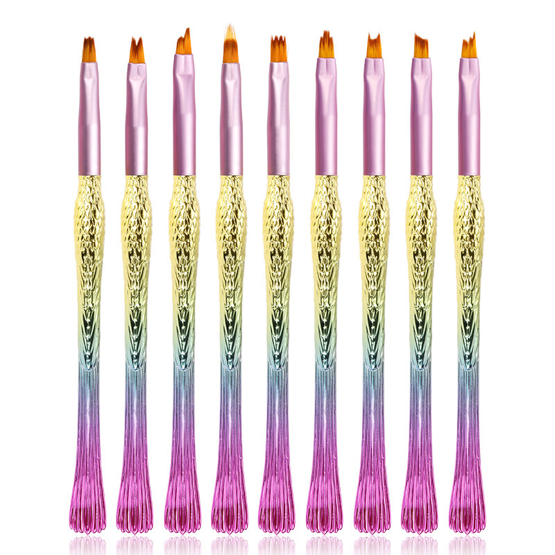 9pcs Mermaid Nail Art Brushes