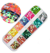 Round Nail Glitter Mermaid Sequins